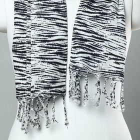  Sanganeri Block Printed Cotton Stole with Tassels 49 