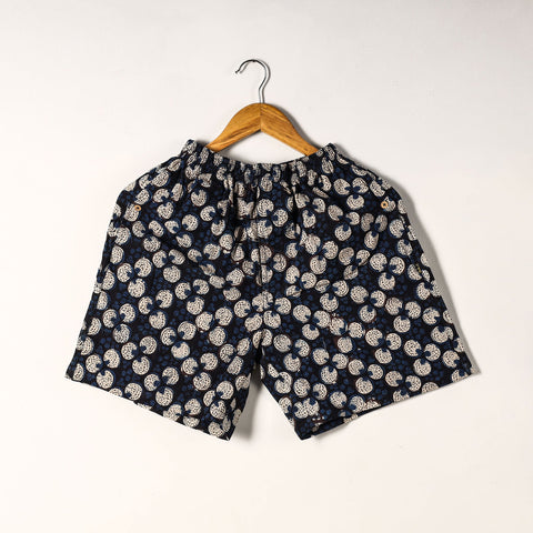  Sanganeri Block Printed Cotton Unisex Boxer/Shorts 
