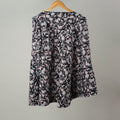 Black - Sanganeri Block Printed Cotton Wrap Around Skirt 20