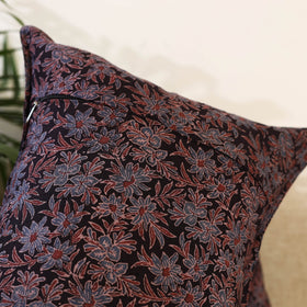 Buy Set of 2 Black Ajrakh Block Print Cotton Pillow Covers