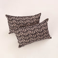 Black - set of 2 bagh cotton pillow covers 19 - handcrafted