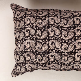 Black - set of 2 bagh cotton pillow covers 19 - handcrafted