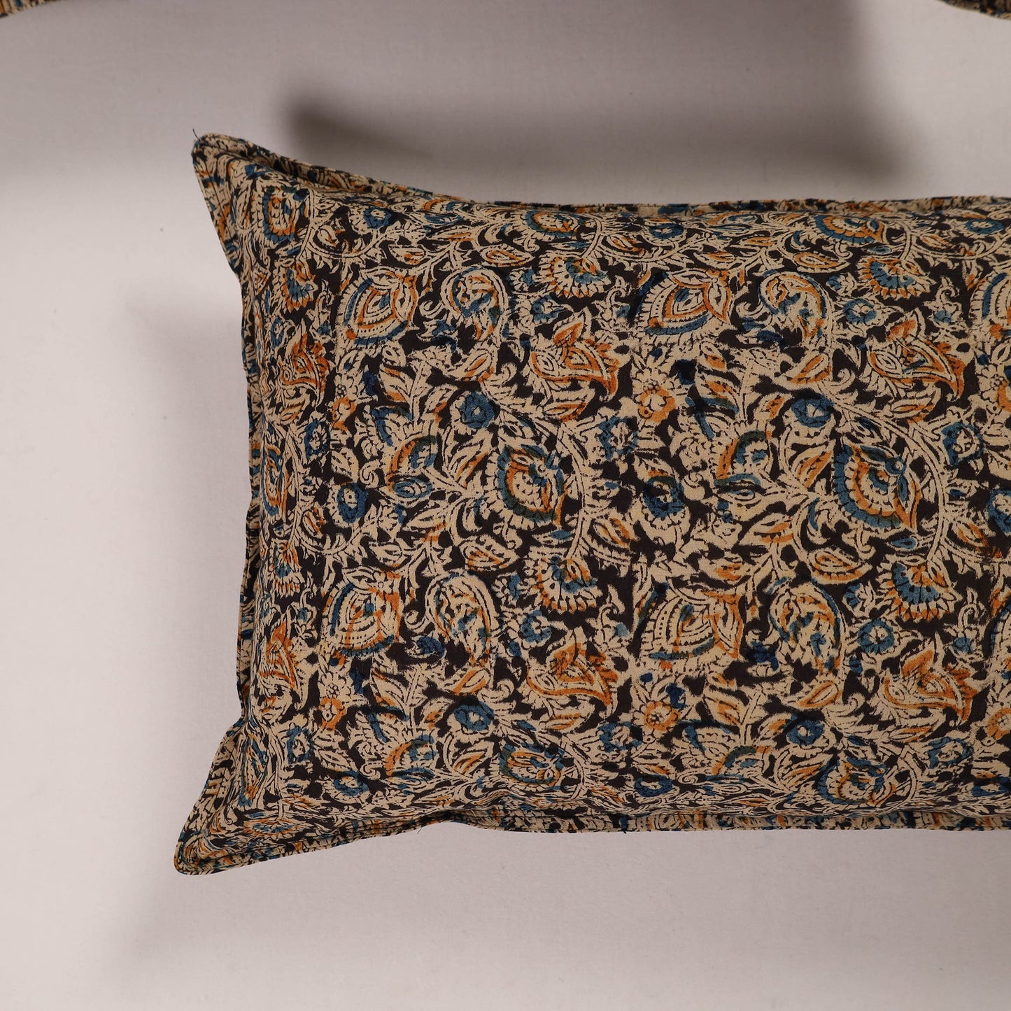 Buy Set of 2 Black Handcrafted Cotton Pillow Covers