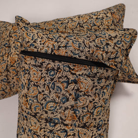Buy Set of 2 Black Handcrafted Cotton Pillow Covers