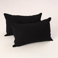 Black - set of 2 jhiri handloom cotton pillow covers 03