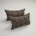 Black - set of 2 kalamkari cotton pillow covers 11