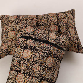Black - set of 2 kalamkari cotton pillow covers 33