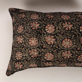 Black - set of 2 kalamkari cotton pillow covers 35