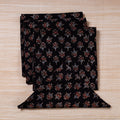 Black Hand Block Prints Cotton Table Napkin