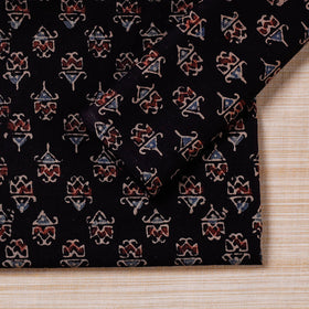 Black Hand Block Prints Cotton Table Napkin