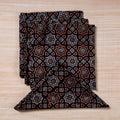  Black Hand Block Prints Cotton Table Napkin