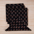 Black Hand Block Prints Cotton Table Napkin