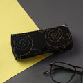 Black Handcrafted Bengal Kantha Work Spectacle Case 10
