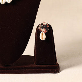 Black Shell Work Fabart Necklace Set