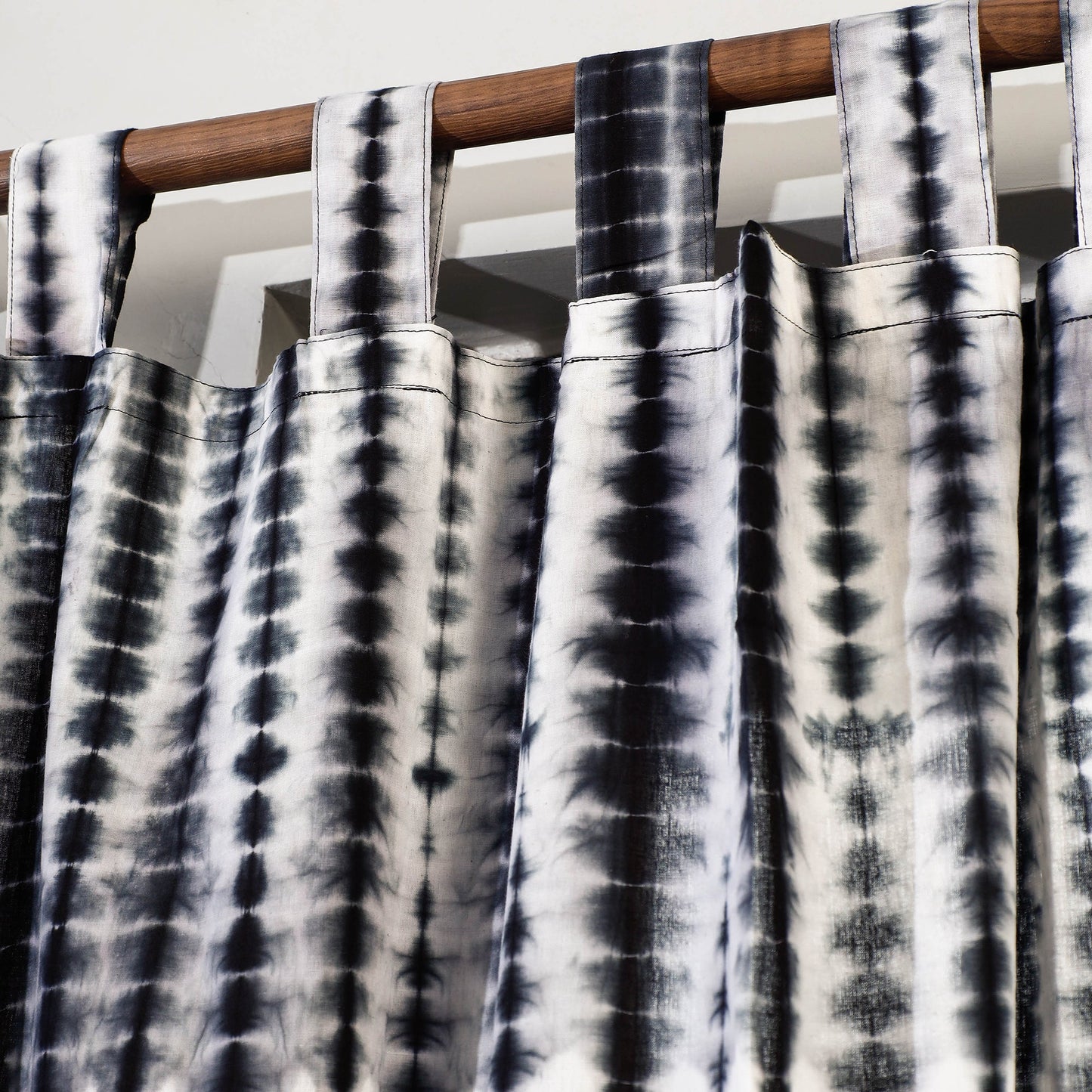 Buy Shibori Tie-Dye Cotton Door Curtain - Set of 2 Online l iTokri.com