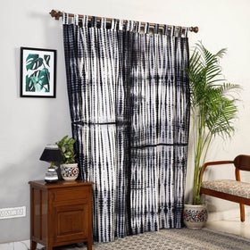 Buy Shibori Tie-Dye Cotton Door Curtain - Set of 2 Online l iTokri.com