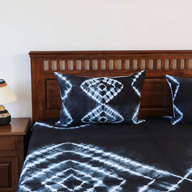 shibori double bed cover set