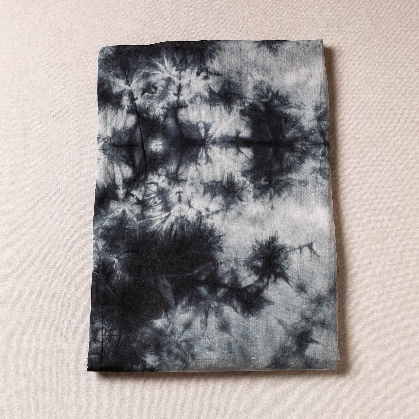 Black Shibori Tie-Dye Precut Cotton Fabric 