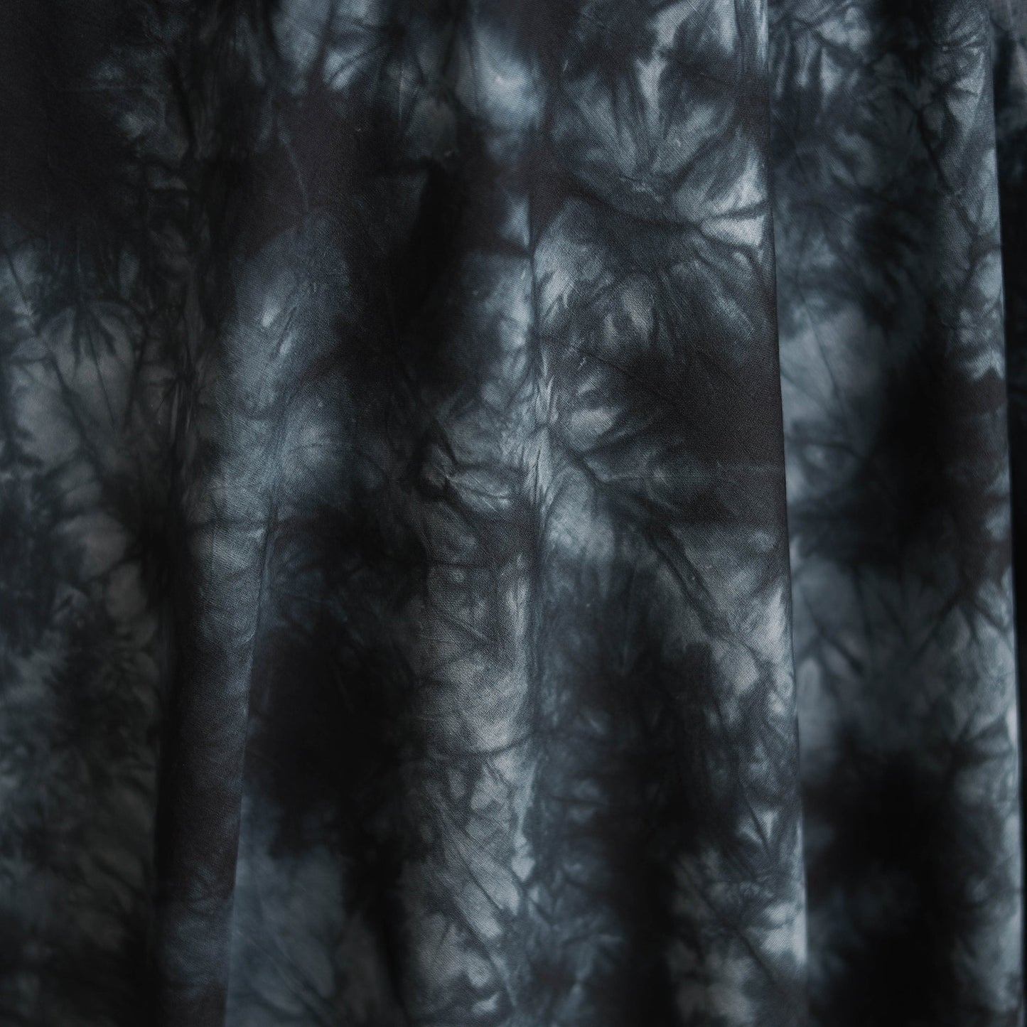 Shibori tie-dye pure mul cotton fabric 24 - handcrafted