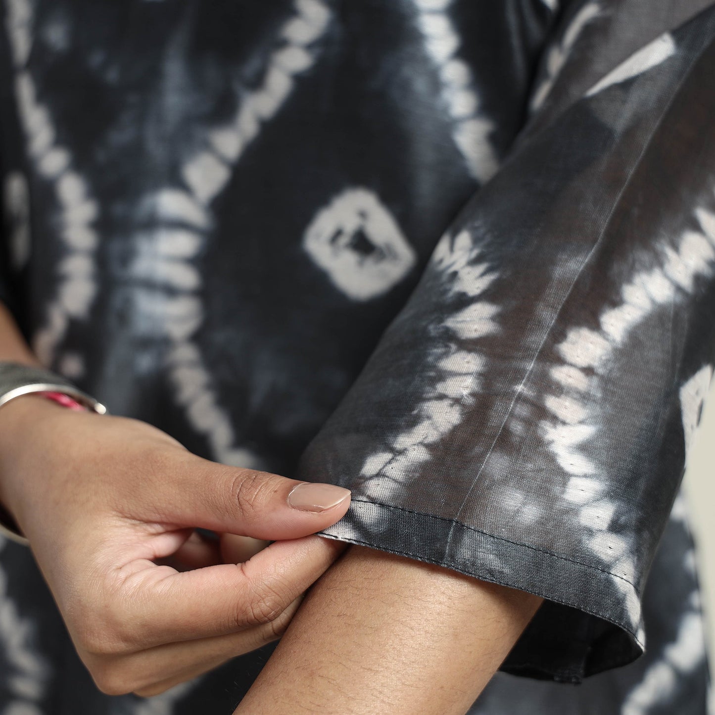 Shibori Tye-Dye Kurta with Palazzo & Dupatta Set
