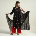 Buy Shibori Tye-Dye Mul Cotton Kurta with Palazzo & Dupatta Set Online at iTokri.com