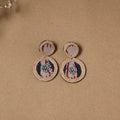 Shifa jute fabart handmade earrings - handcrafted