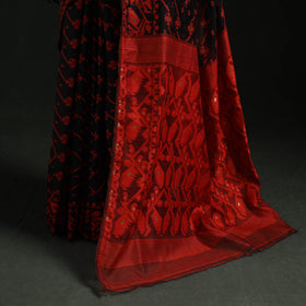 Silk cotton dhakai jamdani saree 08 - handcrafted