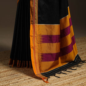 Silk cotton khun saree with ilkal pallu chikki paras border