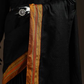 Silk cotton khun saree with ilkal pallu chikki paras border