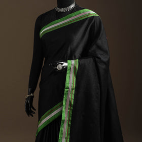 Silk cotton khun saree with ilkal pallu chikki paras border