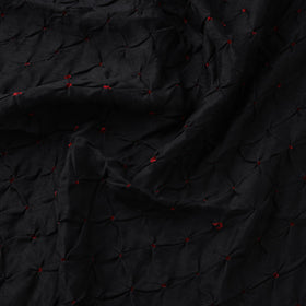 Silk tie-dye bandhani fabric with zari border 17