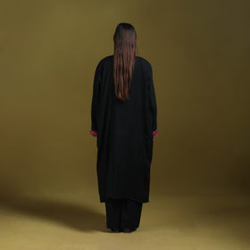 Sozni hand embroidered kashmiri merino wool pheran 55