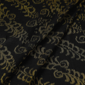 Black - Special Sambalpuri Odisha Ikat Handloom Cotton Fabric