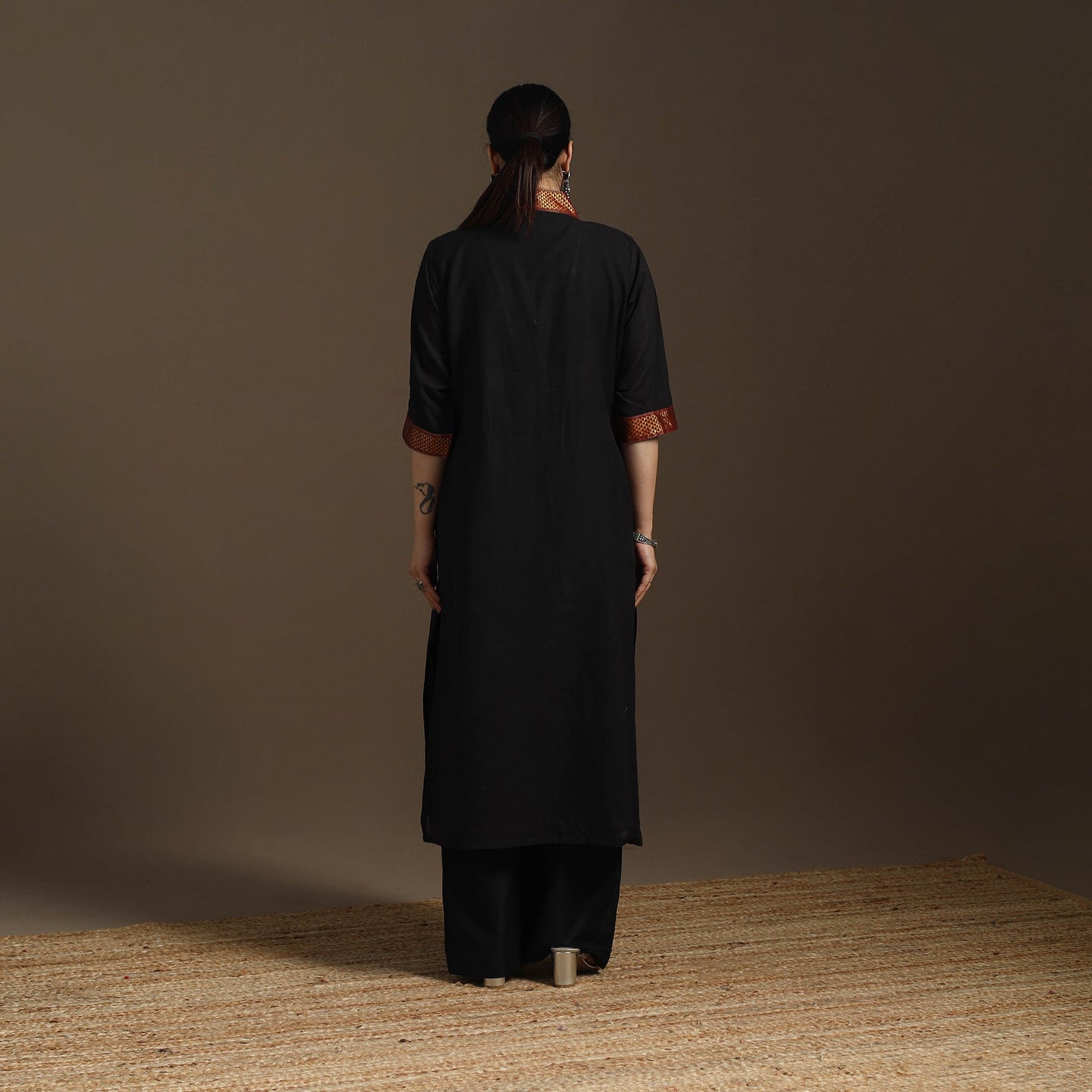 Straight cotton dharwad kurta 04 - handcrafted