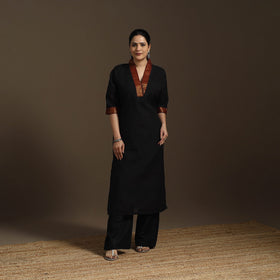 Straight cotton dharwad kurta 04 - handcrafted