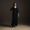 Straight cotton dharwad kurta for women 06 - handcrafted
