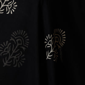 Black - syahi begar bagru cotton fabric 20 - handcrafted