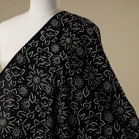 Black - syahi begar bagru cotton fabric 23 - handcrafted
