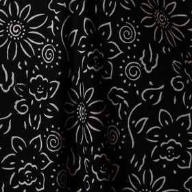 Black - syahi begar bagru cotton fabric 23 - handcrafted