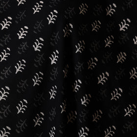 Black - syahi begar bagru cotton fabric 28 - handcrafted
