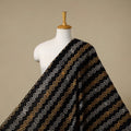Black - syahi begar bagru cotton fabric 30 - handcrafted