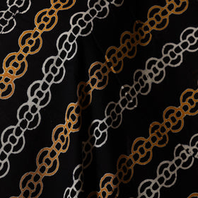 Black - syahi begar bagru cotton fabric 30 - handcrafted
