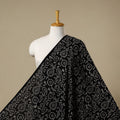 Black - syahi begar bagru cotton fabric 21 - handcrafted