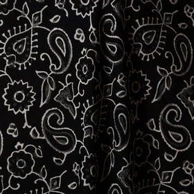 Black - syahi begar bagru cotton fabric 21 - handcrafted
