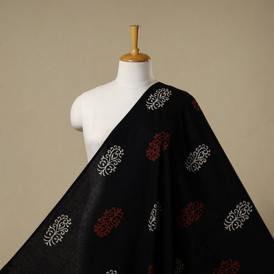 Black - syahi begar bagru cotton fabric 22 - handcrafted