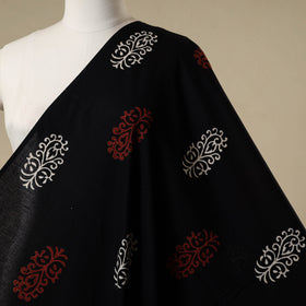 Black - syahi begar bagru cotton fabric 22 - handcrafted