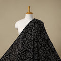 Black - syahi begar bagru cotton fabric 23 - handcrafted