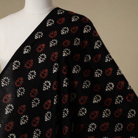 Black - syahi begar bagru cotton fabric 24 - handcrafted