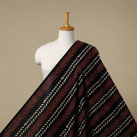 Black - syahi begar bagru cotton fabric 26 - handcrafted