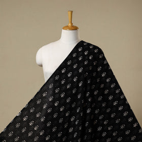 Black - syahi begar bagru cotton fabric 28 - handcrafted